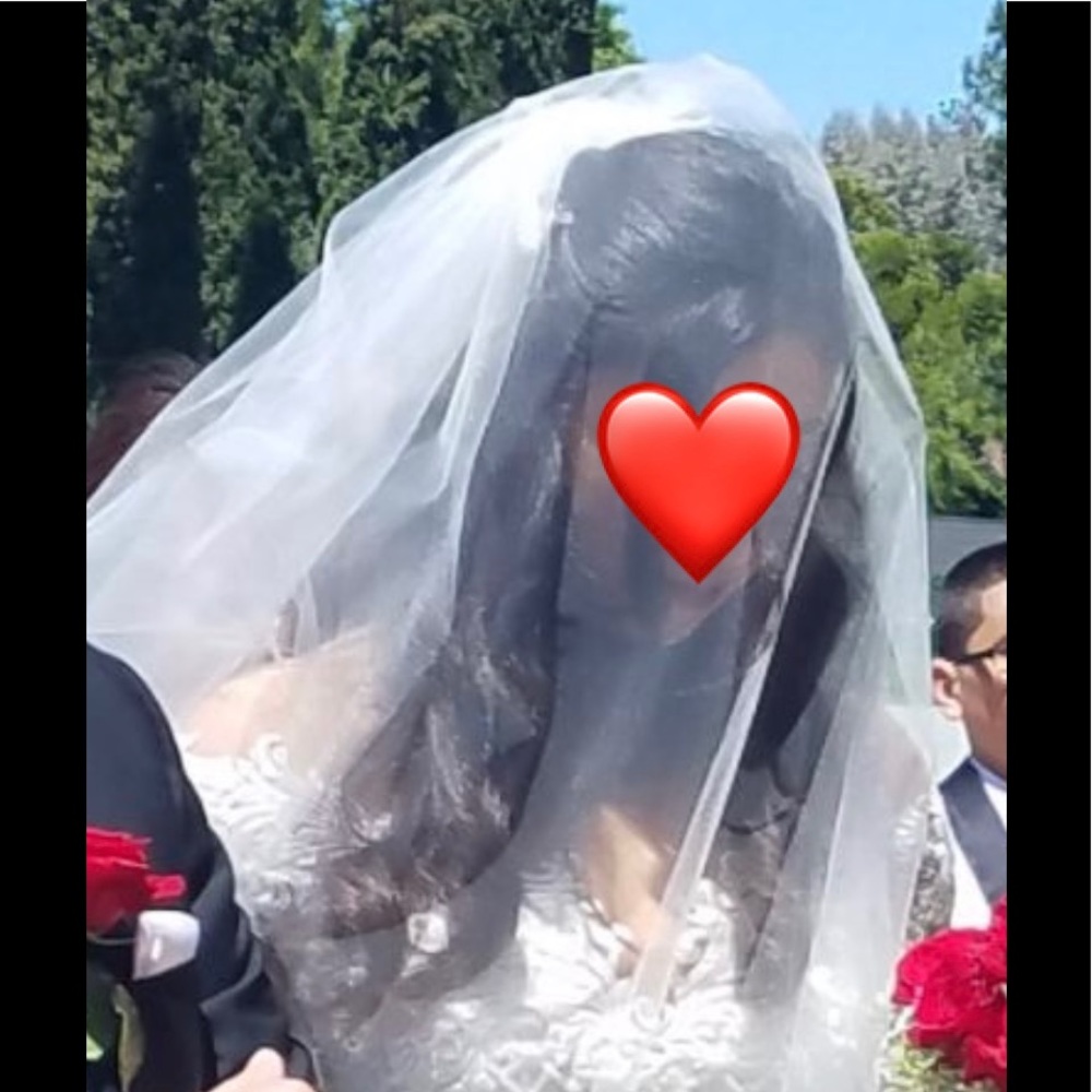 Tulle Wedding Veil - 40 inches long